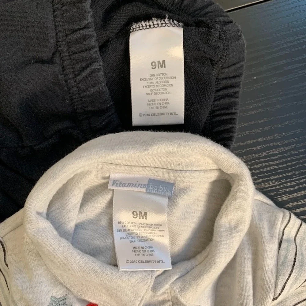 Vitamins Baby I‎ will Be A Rock Star Outfit Pants Shirt Infant Baby 9 Months